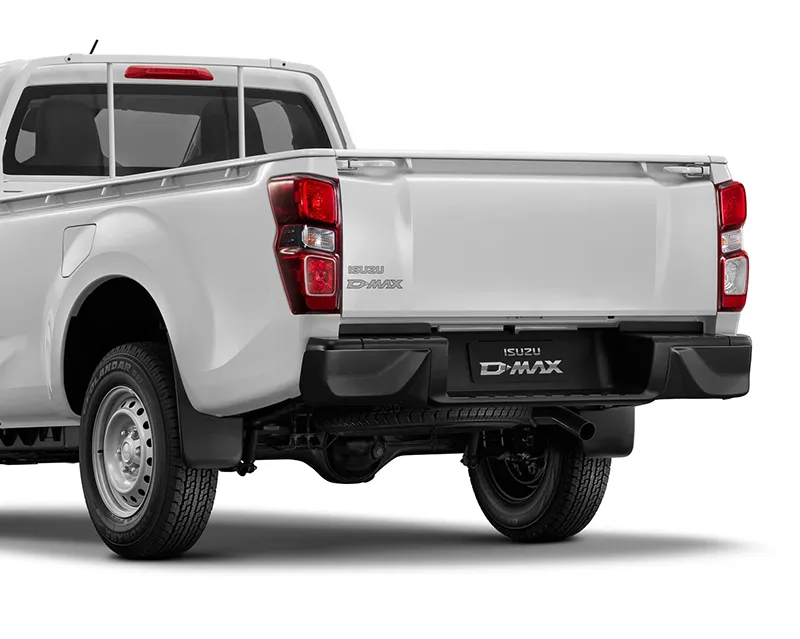 Vue arrière et caméra de recul de l'Isuzu D-MAX